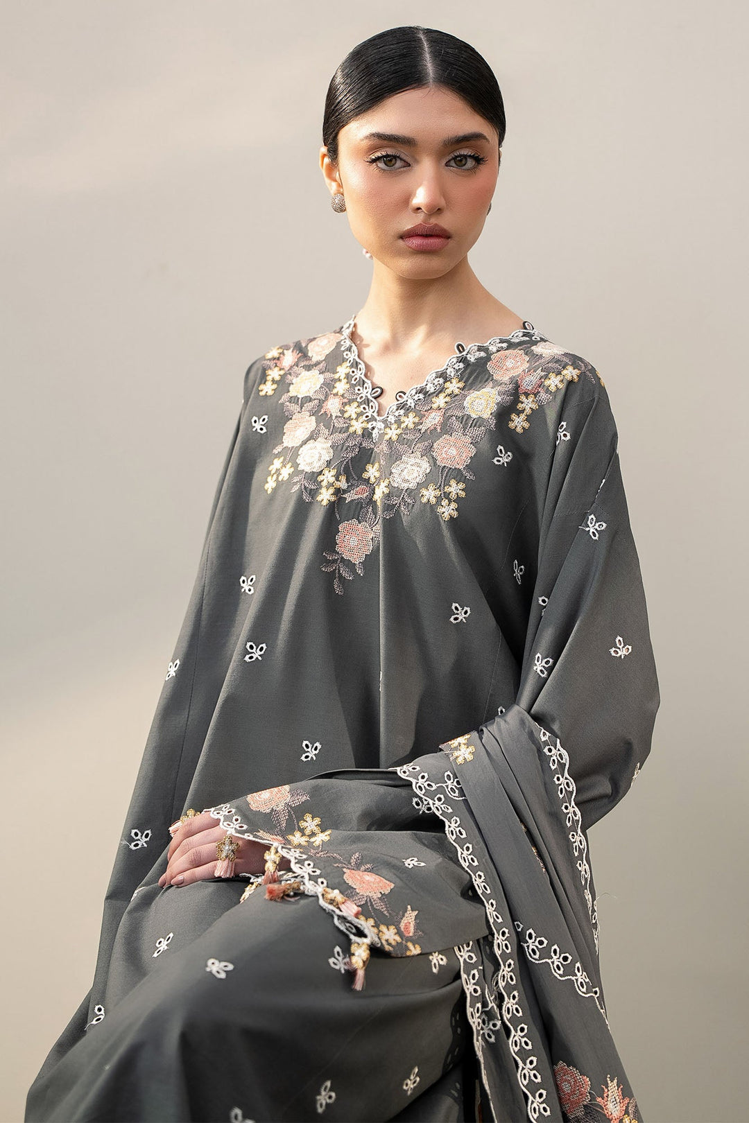 Cross Stitch - Lawn Deep Forest Unstitch Suit For Women - 3 Piece