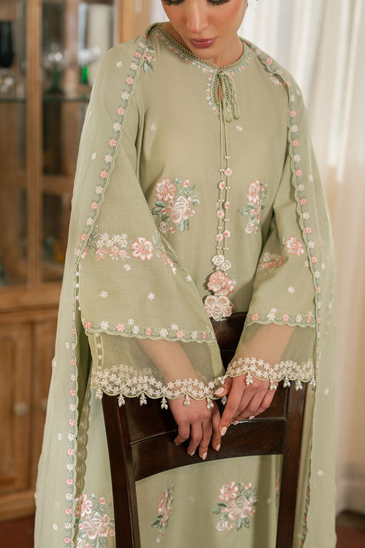Cross Stitch - Lawn Floral Hush Unstitch Suit For Women - 3 Piece