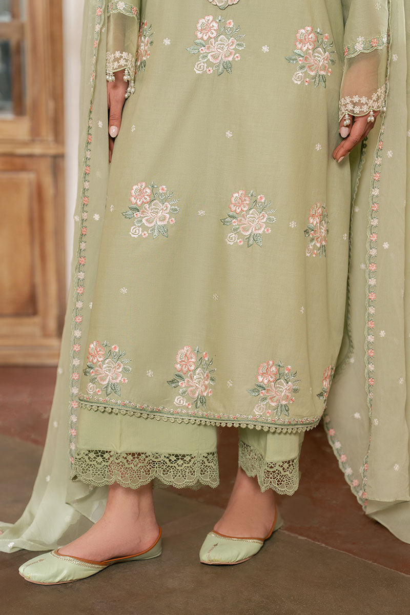 Cross Stitch - Lawn Floral Hush Unstitch Suit For Women - 3 Piece