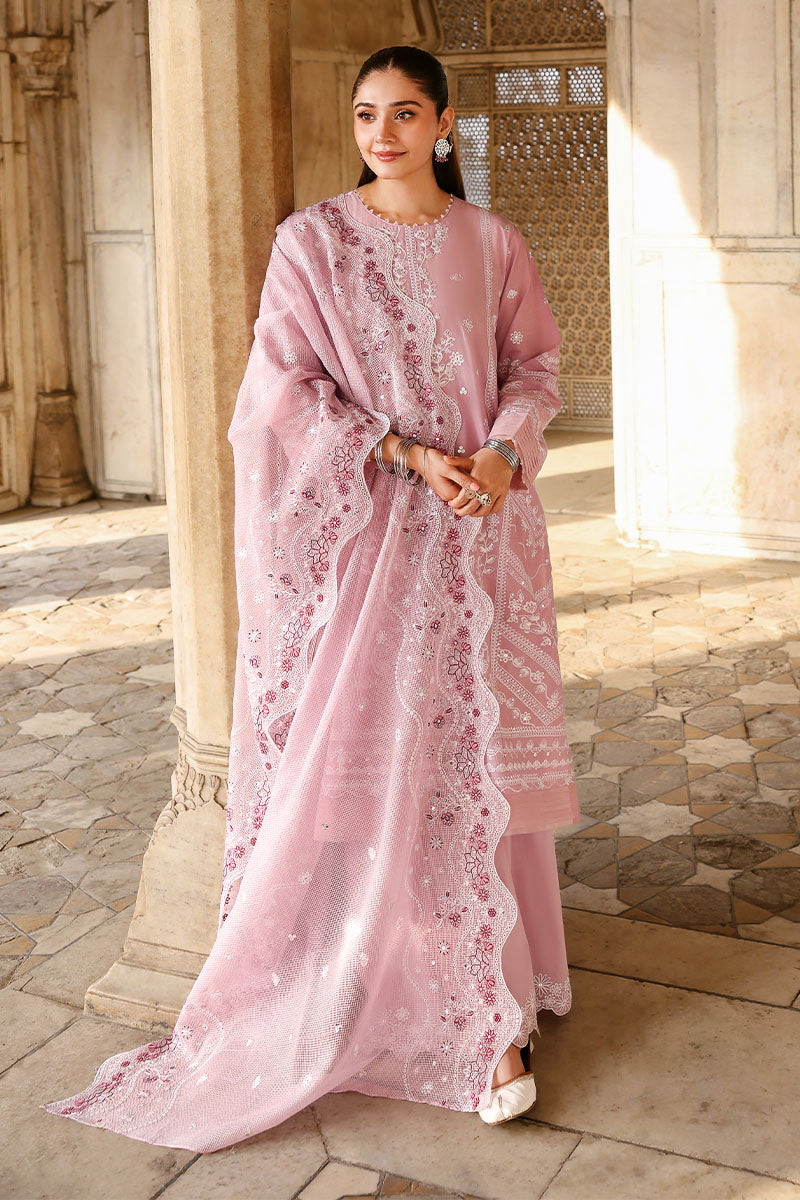 Cross Stitch - Lawn Levendar Mist Unstitch Suit For Women - 3 Piece