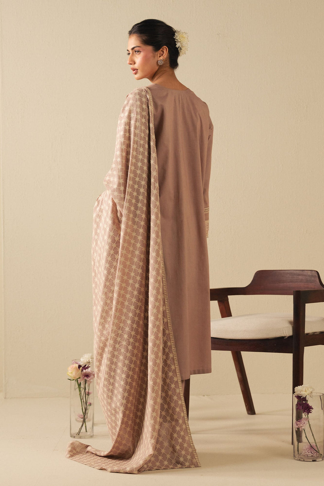 Cross Stitch - Lawn Mauve Whisper Suit For Women - Purple - 2 Piece