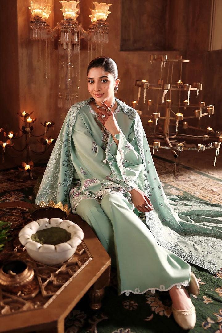 Cross Stitch - Lawn Meadow Muse Unstitch Suit For Women - 3 Piece