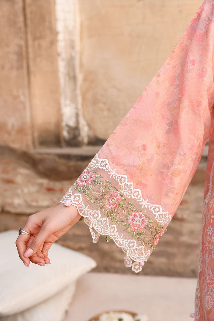 Cross Stitch - Lawn Muted Blush Unstitch Suit For Women - 3 Piece