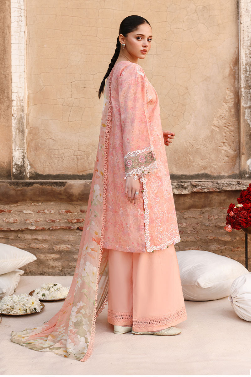 Cross Stitch - Lawn Muted Blush Unstitch Suit For Women - 3 Piece