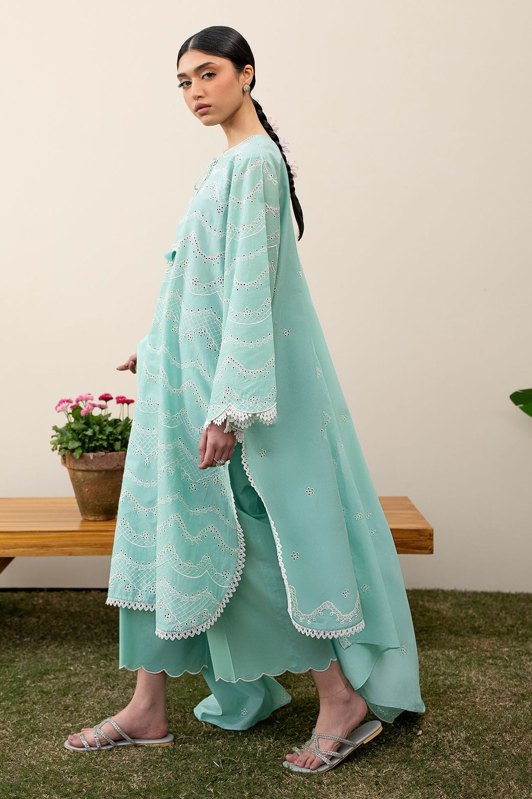 Cross Stitch - Lawn Neo Mint Unstitch Suit For Women - 3 Piece