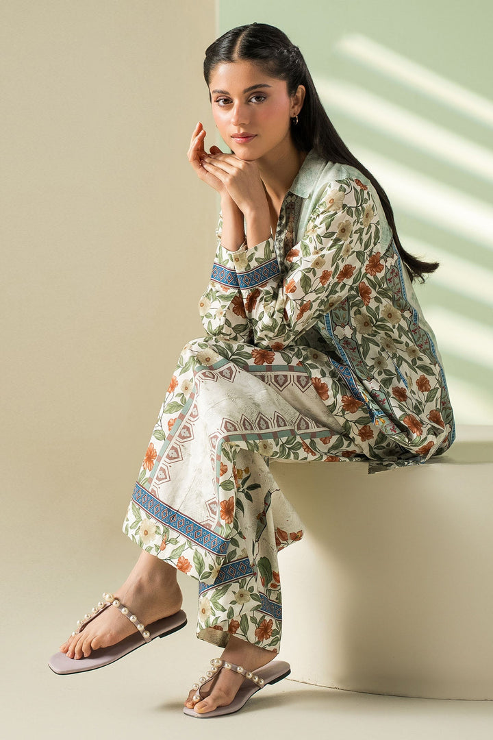 Cross Stitch - Lawn Petal Riot Suit For Women - Off White - 2 Piece