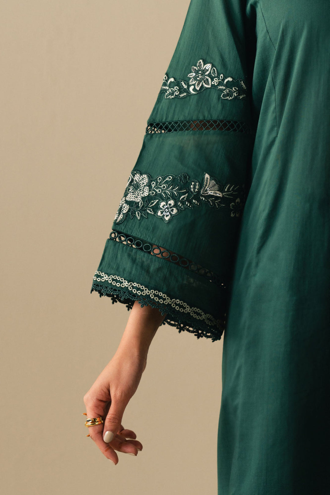 Cross Stitch - Lawn Pine Crest Suit For Women - Green - 2 Piece