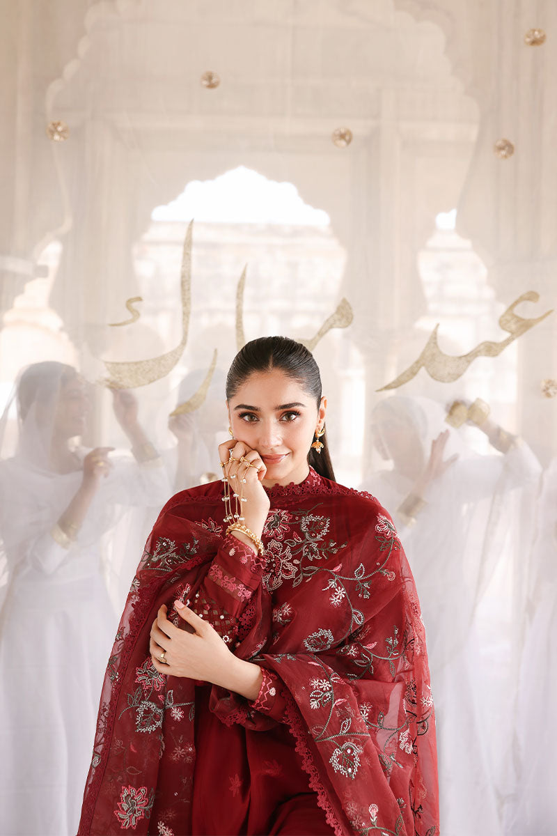 Cross Stitch - Lawn Rouge Flare Unstitch Suit For Women - 3 Piece