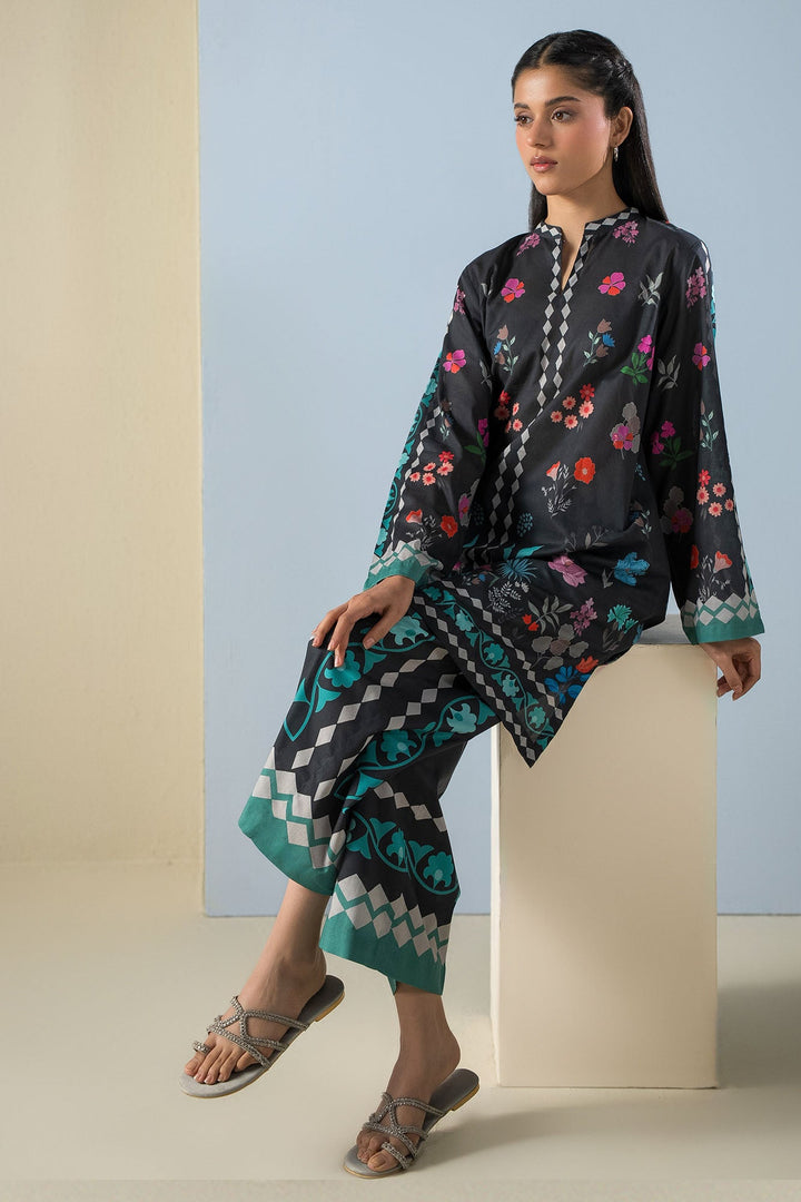 Cross Stitch - Lawn Sable Grace Suit For Women - Black - 2 Piece