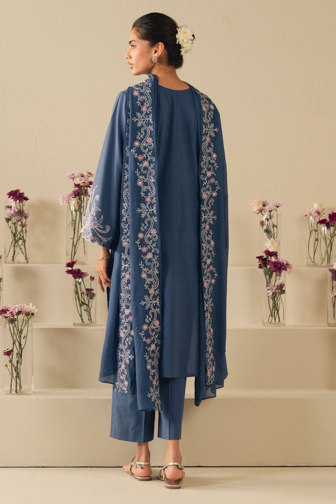 Cross Stitch - Lawn Sky Lance Suit For Women - Blue - 2 Piece