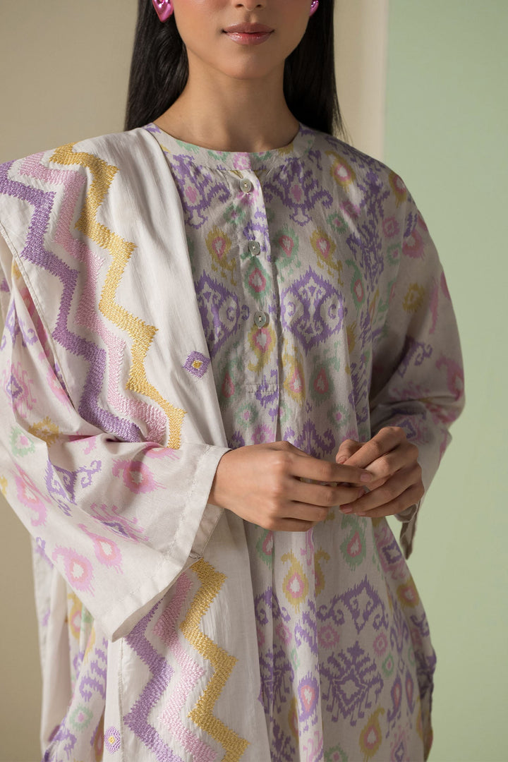 Cross Stitch - Lawn Spring Frizz Suit For Women - Grey - 3 Piece