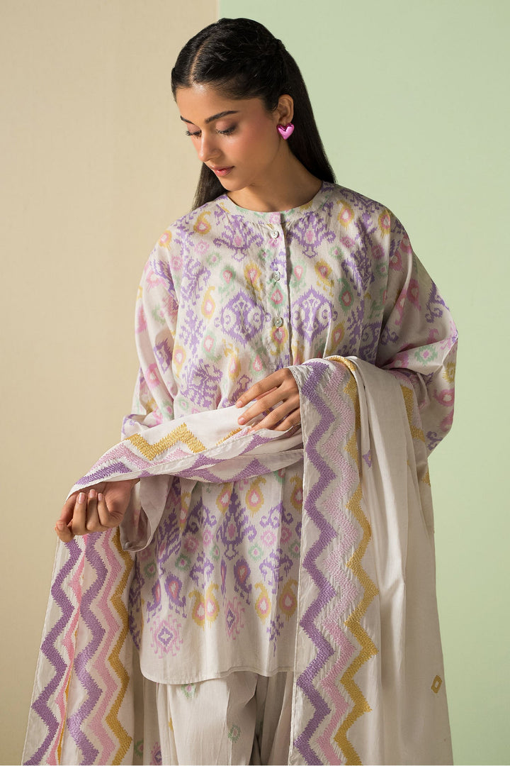 Cross Stitch - Lawn Spring Frizz Suit For Women - Grey - 3 Piece