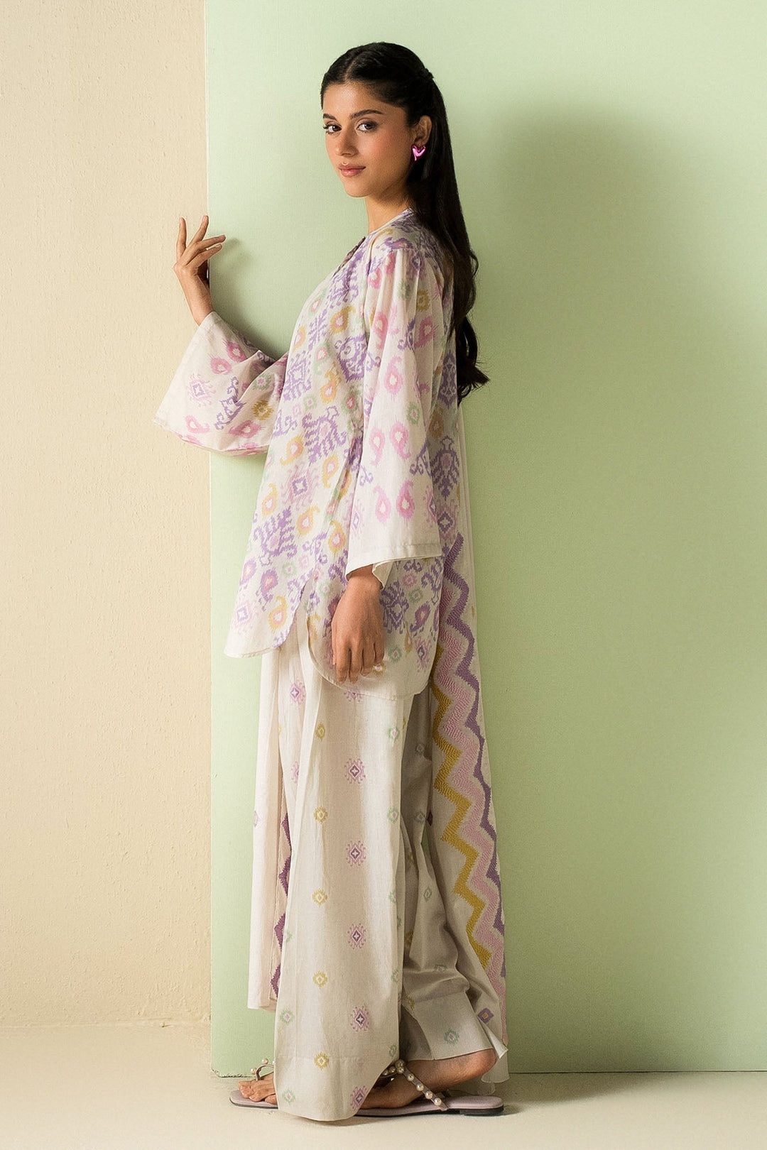 Cross Stitch - Lawn Spring Frizz Suit For Women - Grey - 3 Piece
