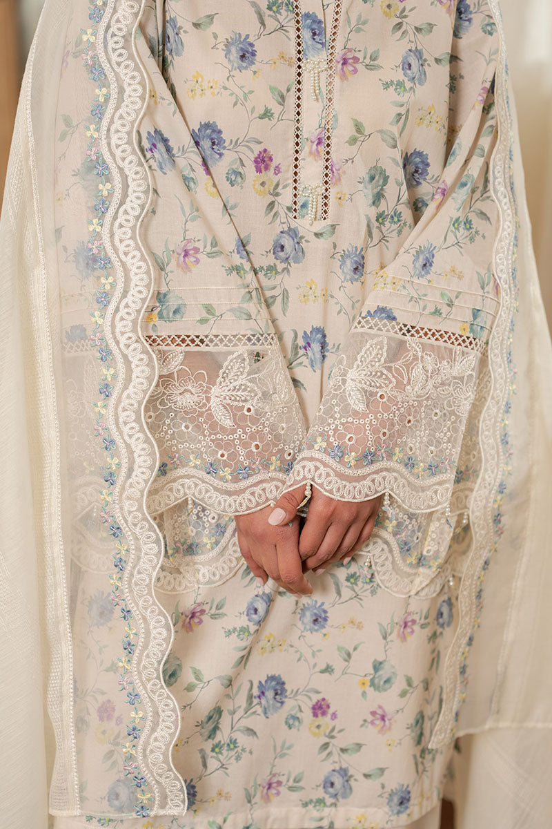 Cross Stitch - Lawn Summer Grace Unstitch Suit For Women - 3 Piece