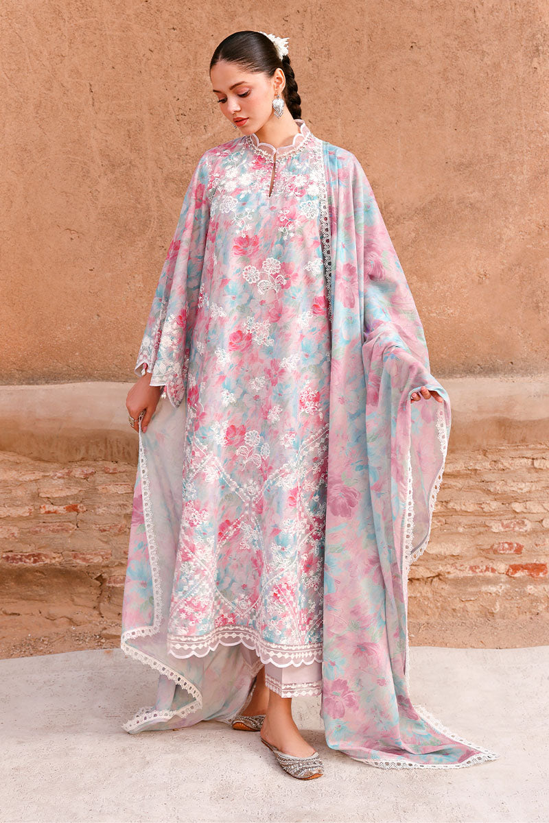 Cross Stitch - Lawn Velvet Dusk Unstitch Suit For Women - 3 Piece