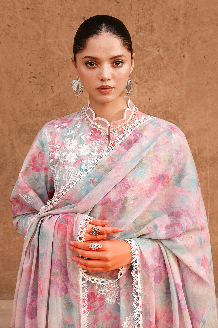 Cross Stitch - Lawn Velvet Dusk Unstitch Suit For Women - 3 Piece