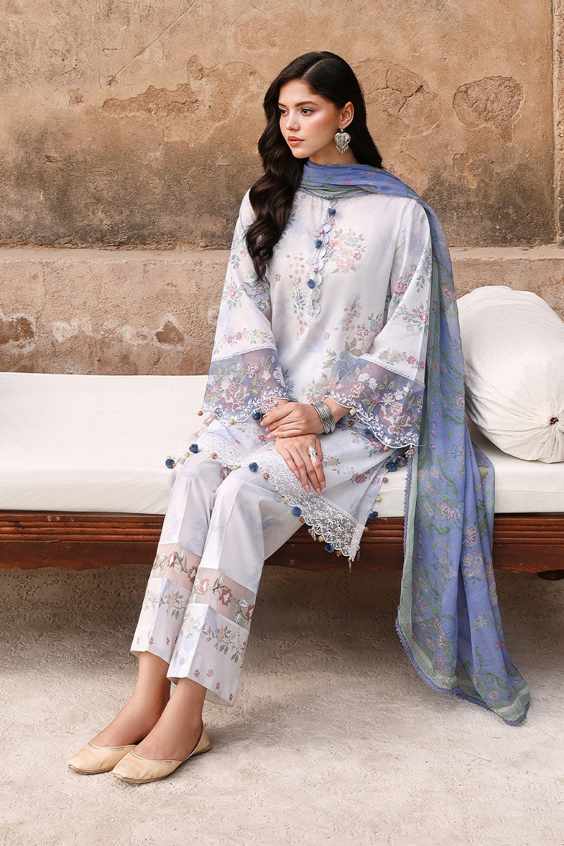 Cross Stitch - Lawn Vintage Petal Unstitch Suit For Women - 3 Piece
