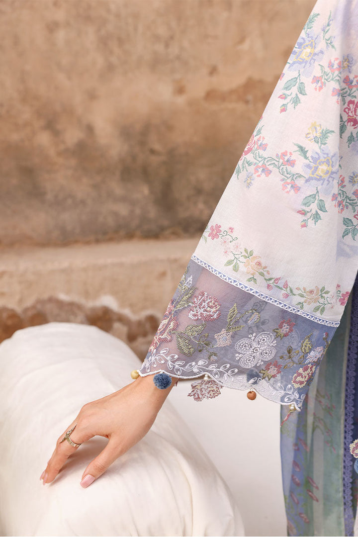Cross Stitch - Lawn Vintage Petal Unstitch Suit For Women - 3 Piece