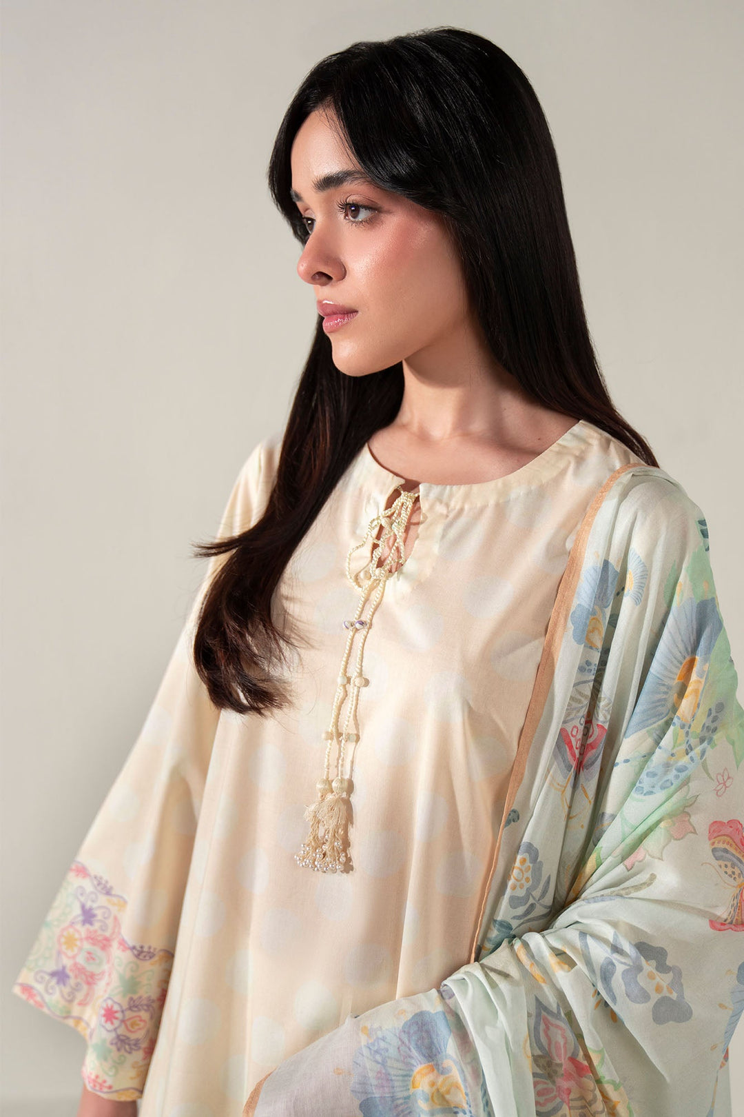 Cross Stitch - Lemon Drop Lawn Suit For Women - Multi - 3 Piece