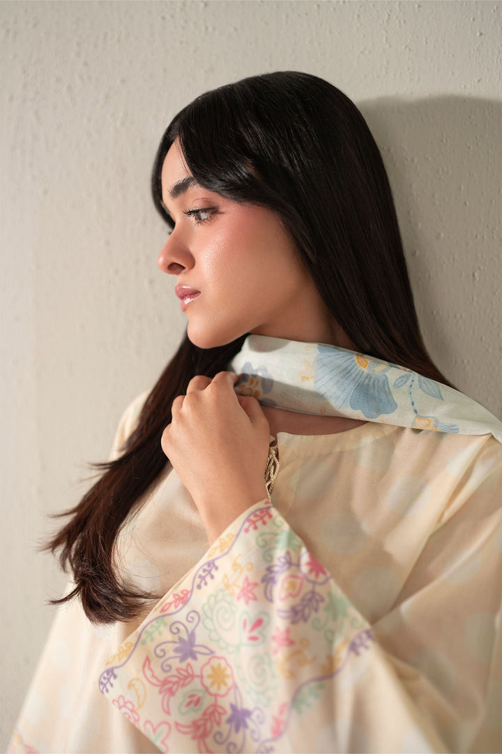Cross Stitch - Lemon Drop Lawn Suit For Women - Multi - 3 Piece
