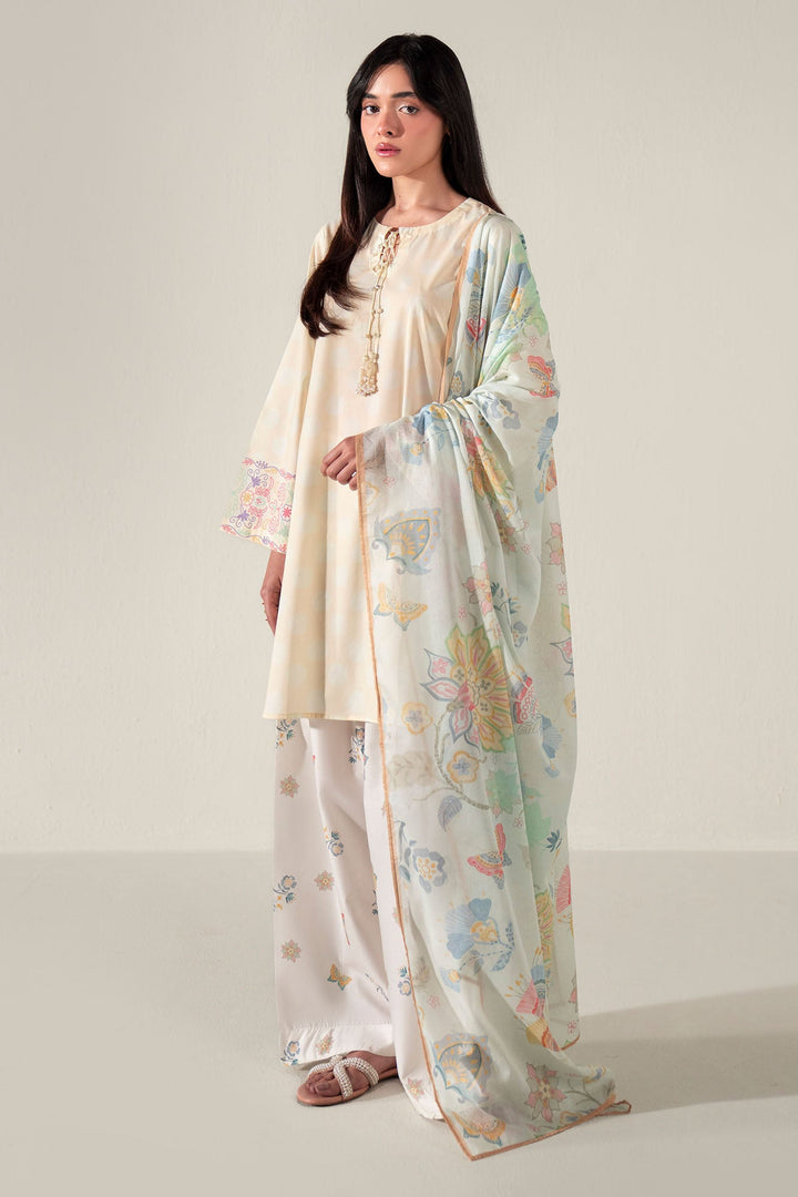 Cross Stitch - Lemon Drop Lawn Suit For Women - Multi - 3 Piece