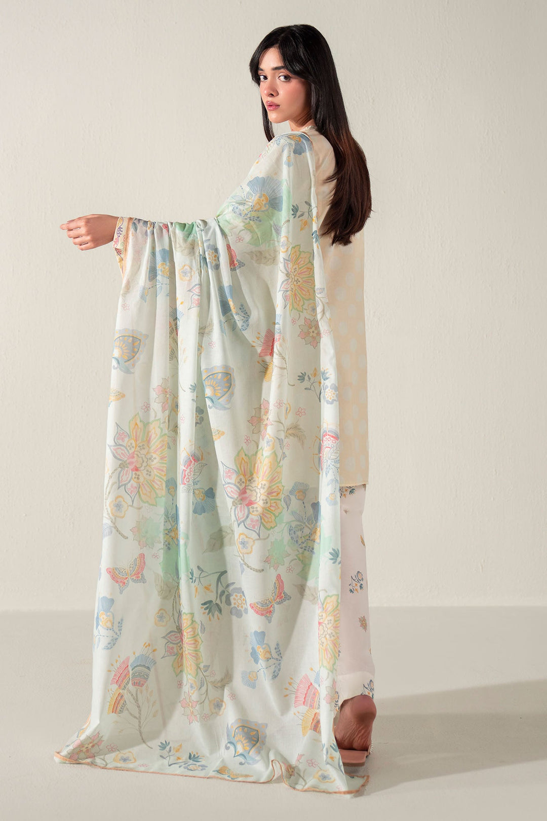Cross Stitch - Lemon Drop Lawn Suit For Women - Multi - 3 Piece