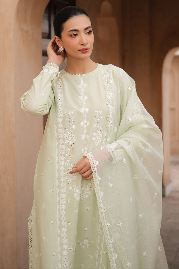 Cross Stitch - Lumiere Meadow Lawn Suit For Women - 3 Piece