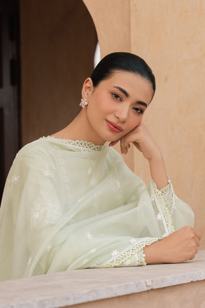 Cross Stitch - Lumiere Meadow Lawn Suit For Women - 3 Piece