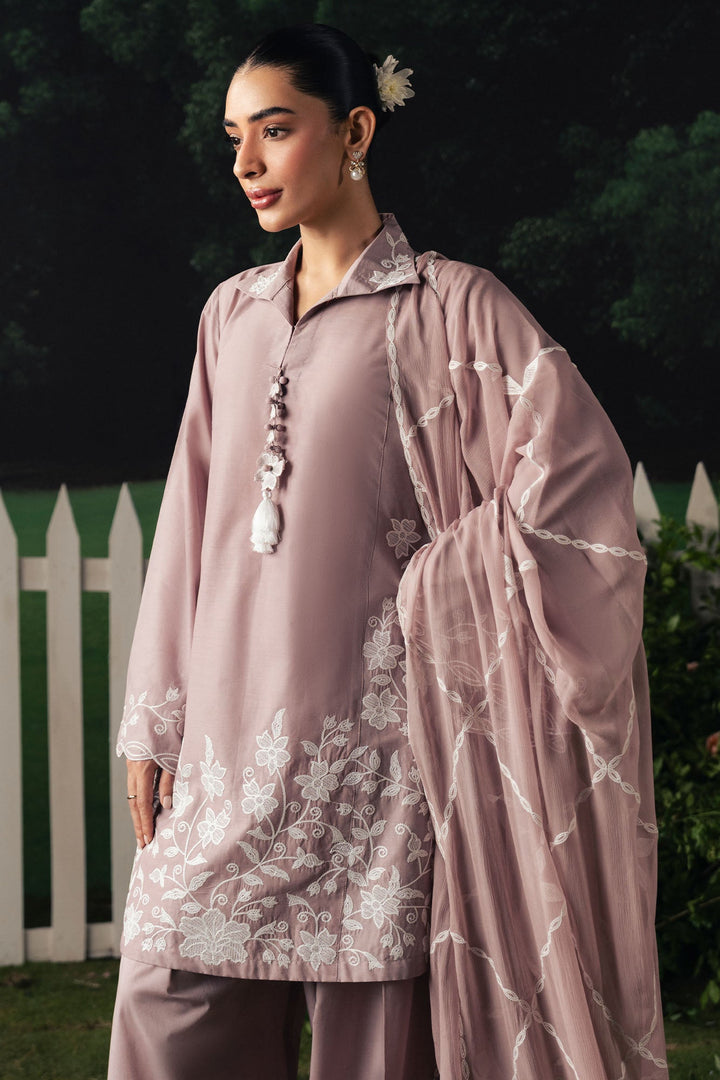 Cross Stitch MAUVE WHISPER Unstitched Mauve 3 Piece
