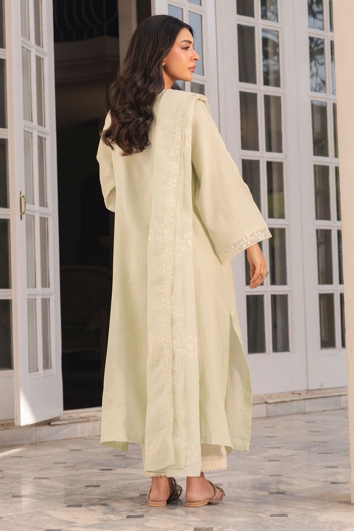 Cross Stitch - Mint Whisper Net Suit For Women - Green - 2 Piece