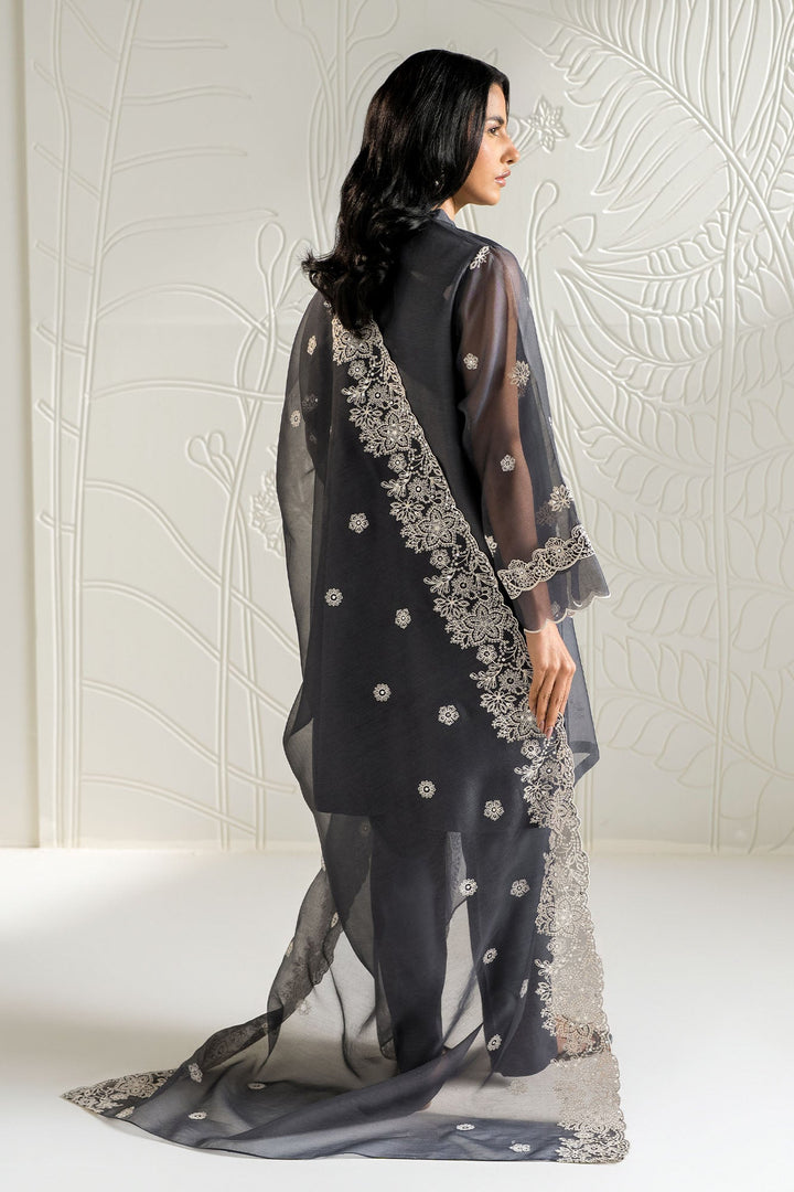 Cross Stitch - Net Navy Gleam  Suit For Women - Blue - 2 Piece