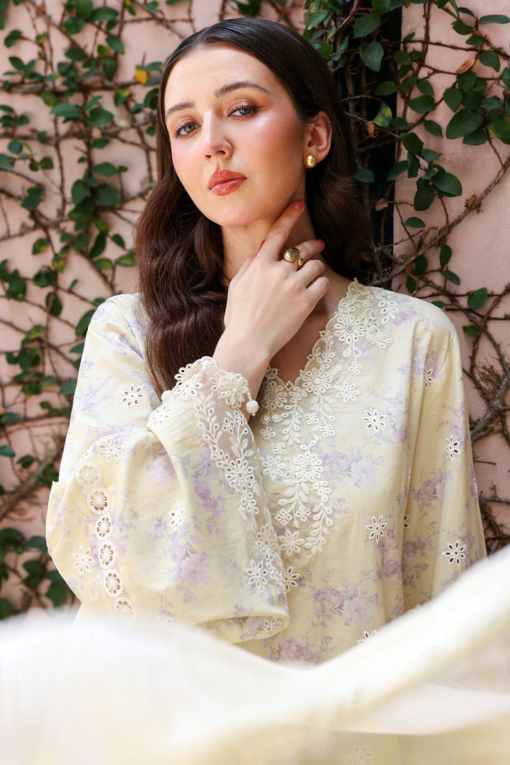 Cross Stitch - Orchid Flare Lawn Unstitch Suit For Women - 3 Piece
