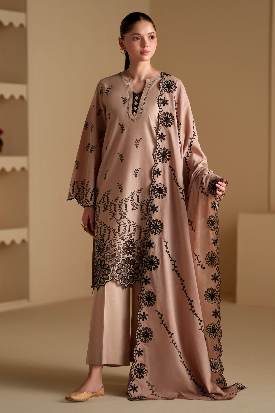Cross Stitch - Ornate Dusk Chikankari Lawn Suit For Women - 3 Piece