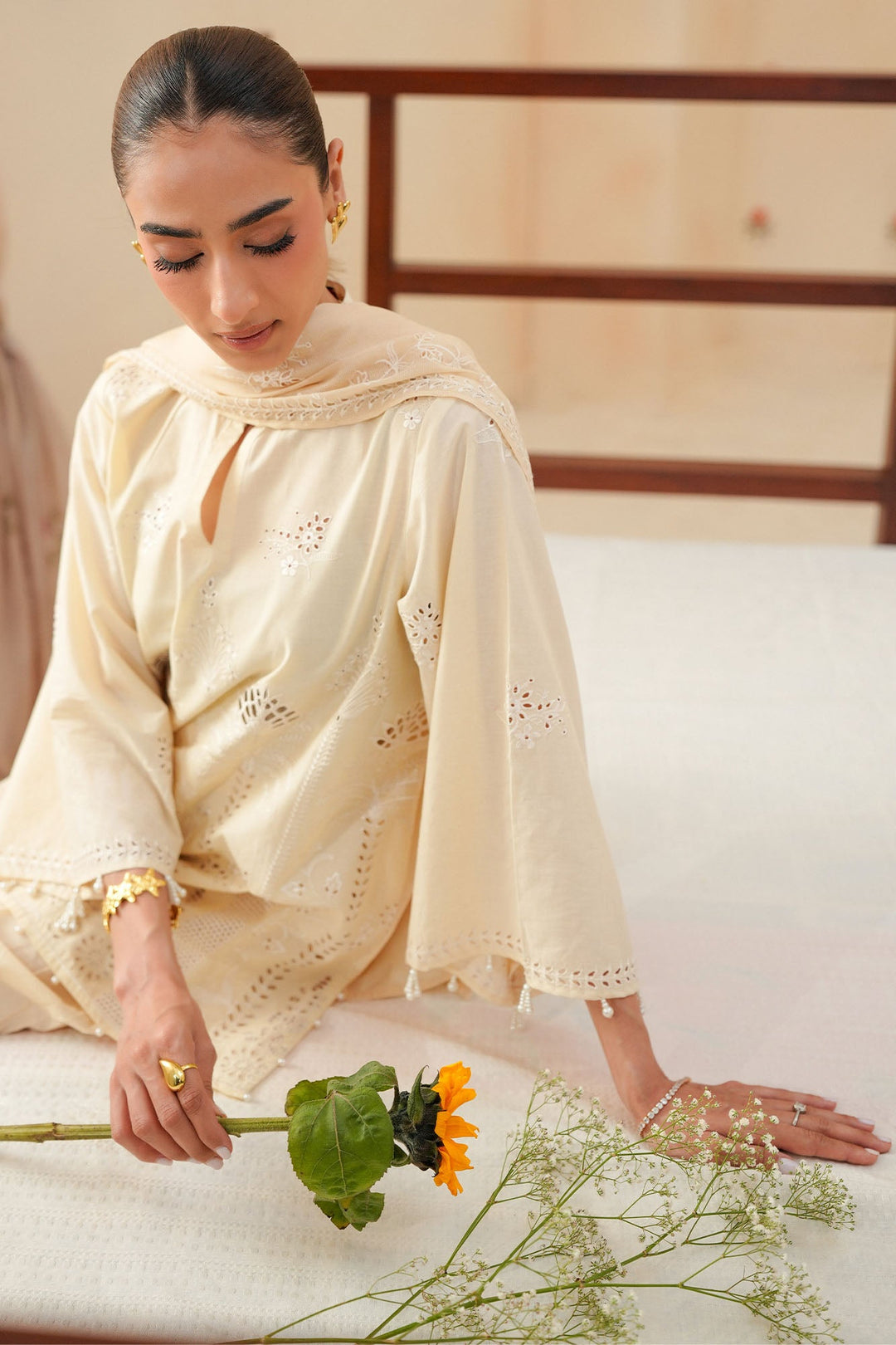 Cross Stitch - Pearl Royale Chikankari Lawn Unstitch Suit For Women - 3 Piece