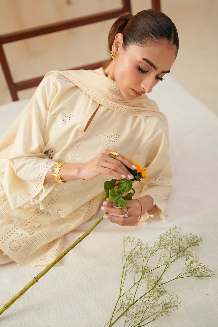 Cross Stitch - Pearl Royale Chikankari Lawn Unstitch Suit For Women - 3 Piece