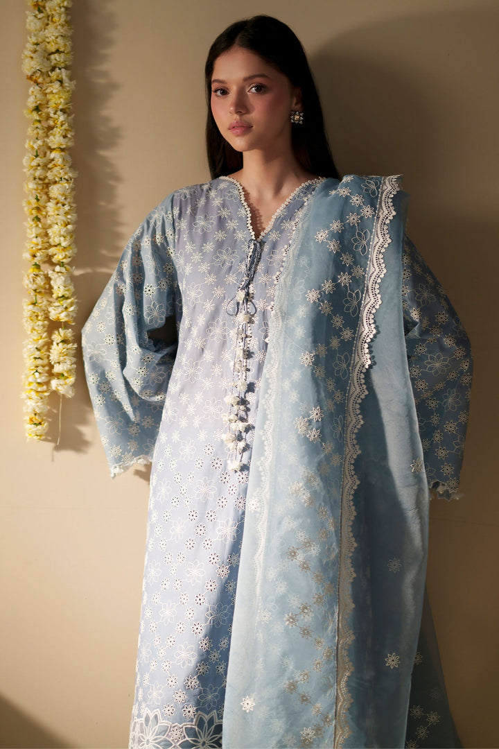 Cross Stitch - Petal Haze Chikankari Lawn Suit For Women - 3 Piece