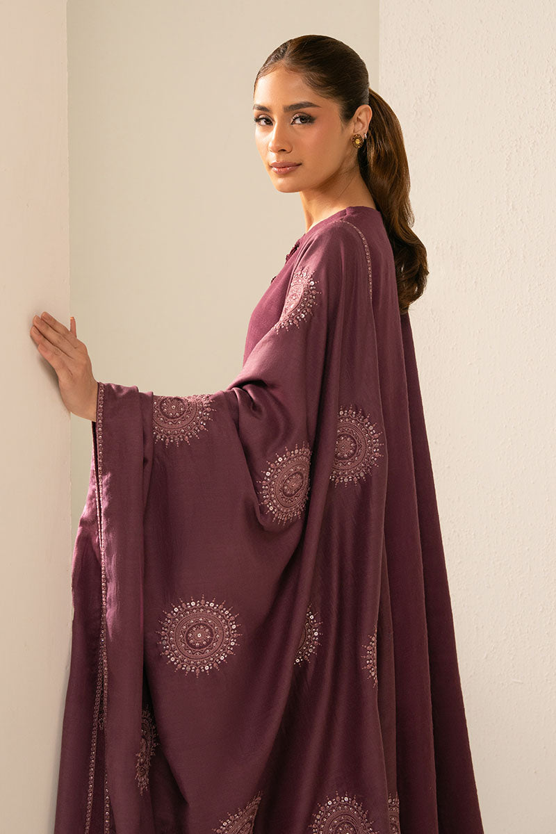 Cross Stitch - Plum Berry Slub Khaddar Suit For Women - Purple - 2 Piece