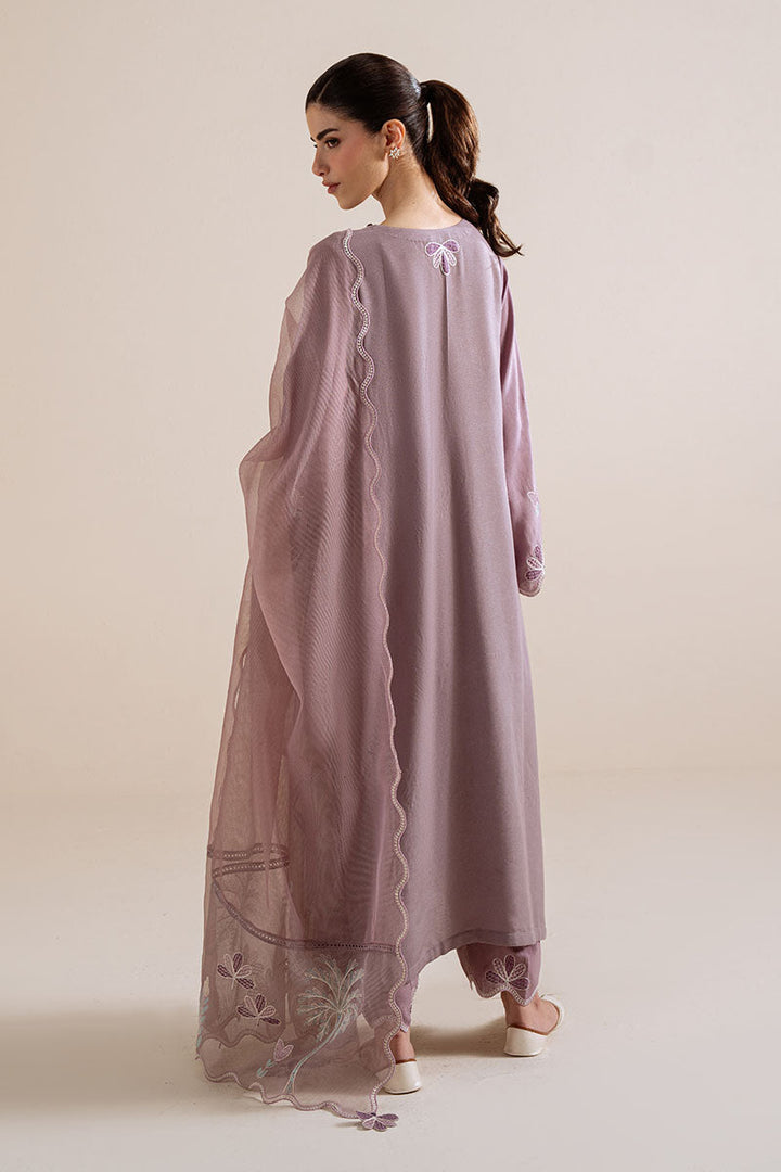 Cross Stitch - Purple Haze Karandi Suit For Women - Purple - 3 Piece