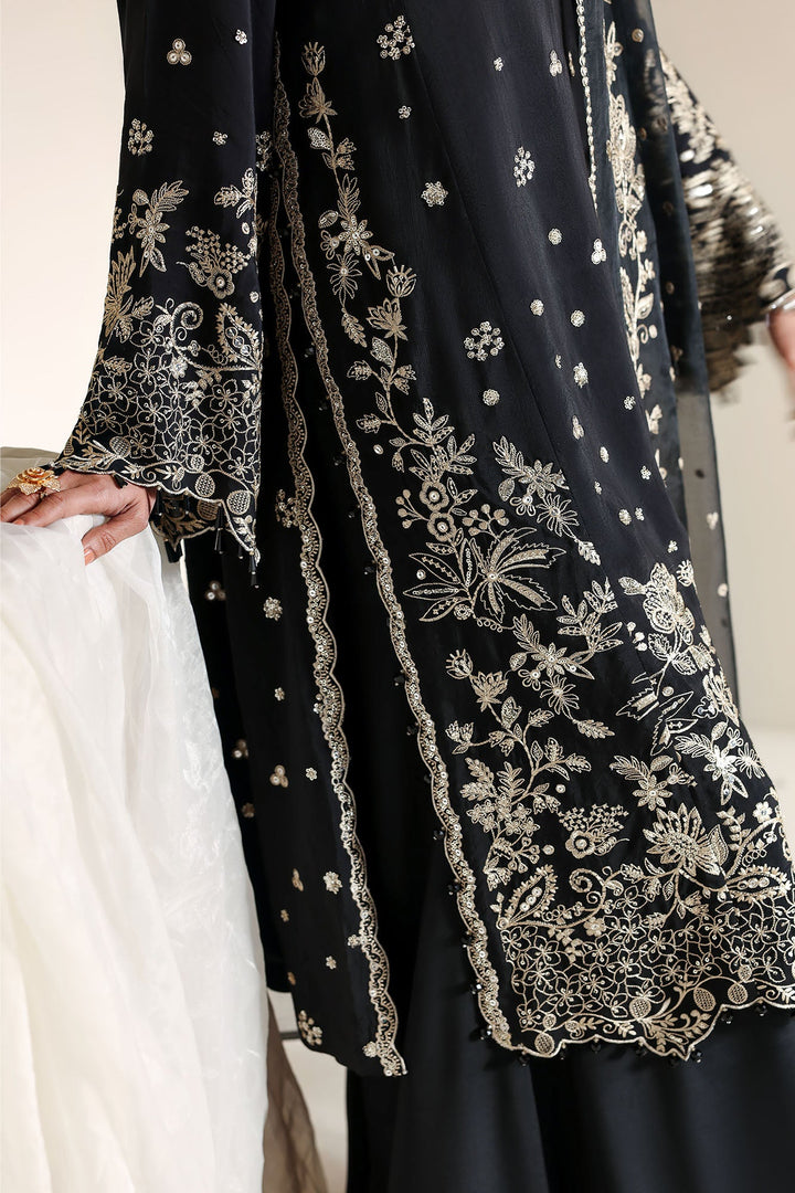 Cross Stitch - Raven Glam Silk Suit For Women - 3 Piece