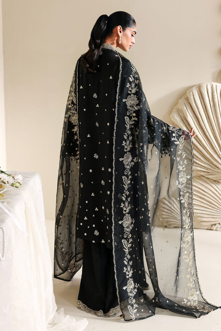Cross Stitch - Raven Glam Silk Suit For Women - 3 Piece