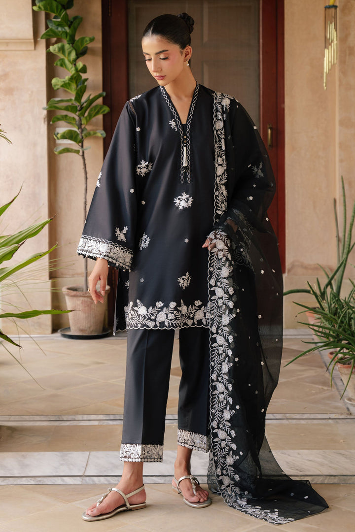 Cross Stitch - Raven Muse Lawn Suit For Women - 3 Piece