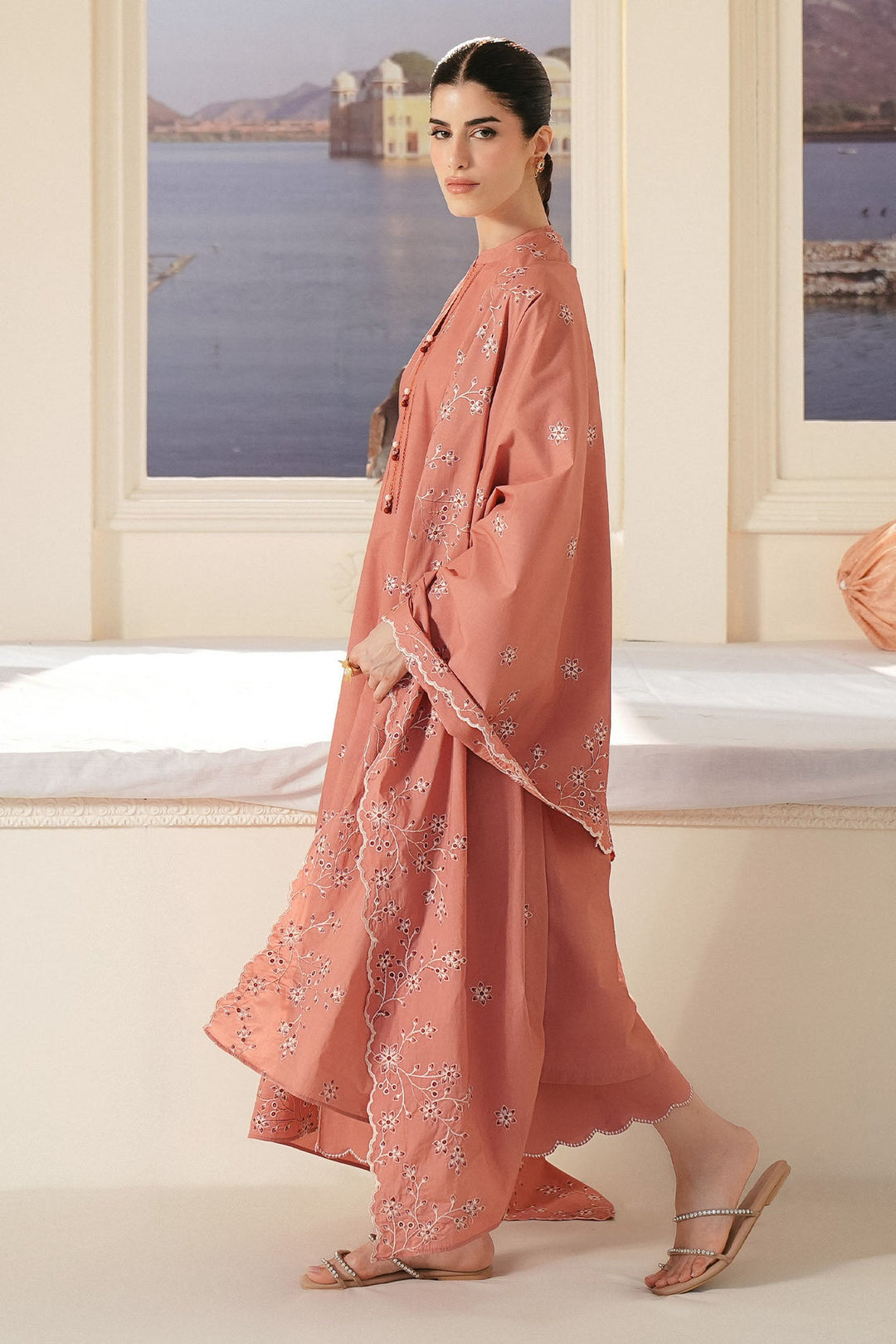 Cross Stitch - Rose Dawn Lawn Embroidered Suit For Women - 3 Piece