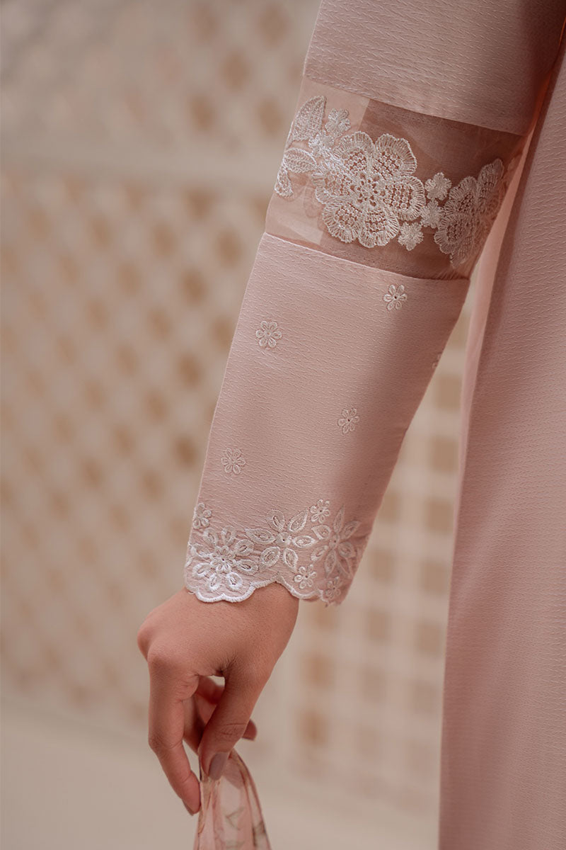 Cross Stitch - Rose Dust Lawn Suit For Women - Pink - 2 Piece