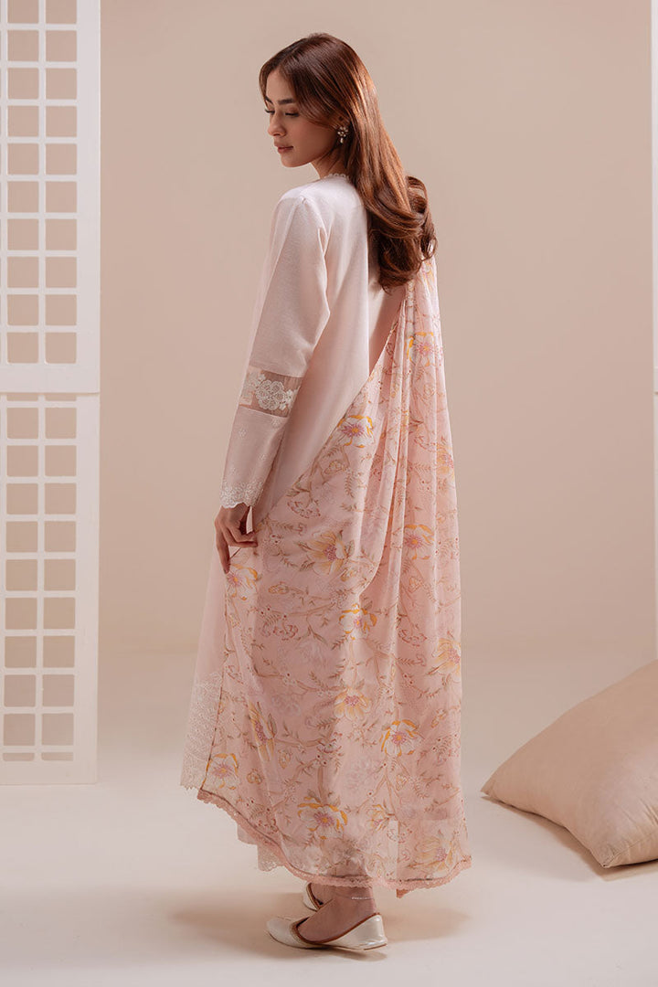 Cross Stitch - Rose Dust Lawn Suit For Women - Pink - 2 Piece