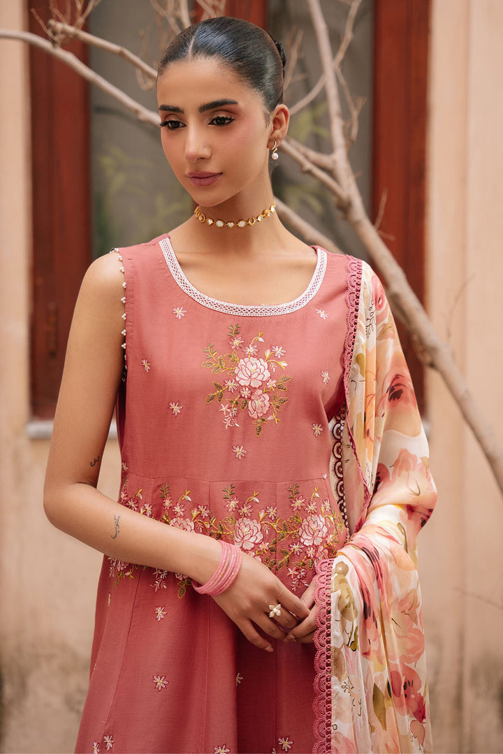 Cross Stitch - Roseate Whisper Lawn Suit For Women - 3 Piece