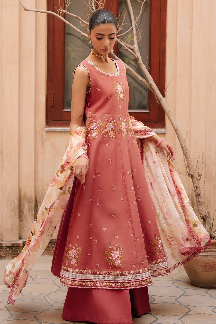 Cross Stitch - Roseate Whisper Lawn Suit For Women - 3 Piece