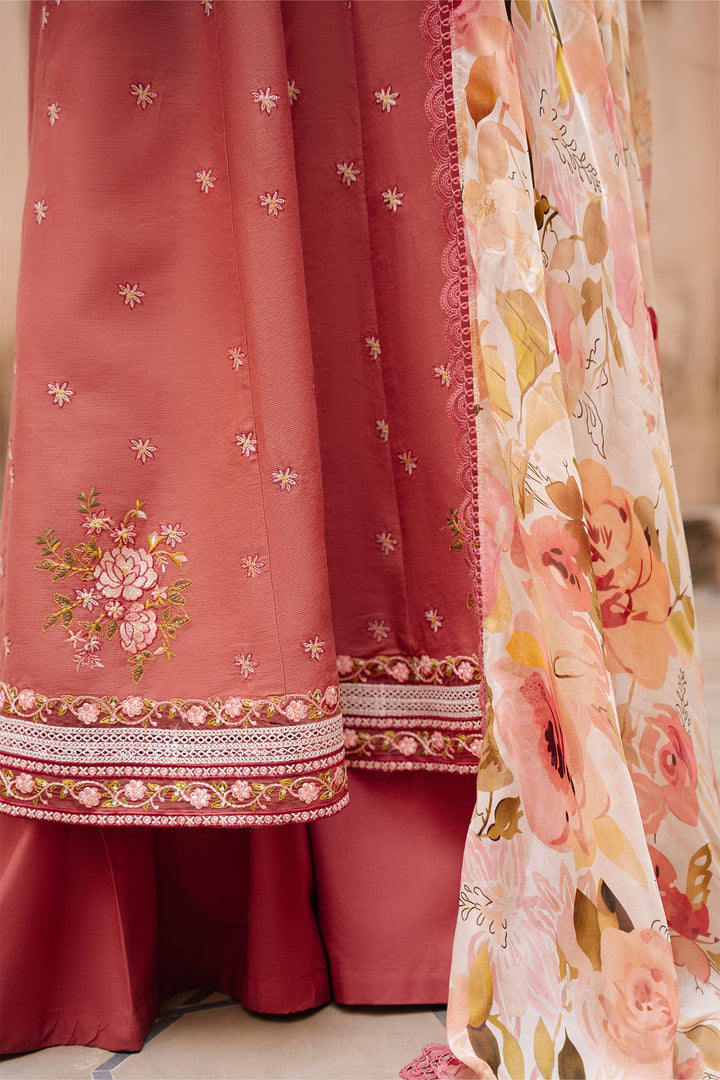 Cross Stitch - Roseate Whisper Lawn Suit For Women - 3 Piece