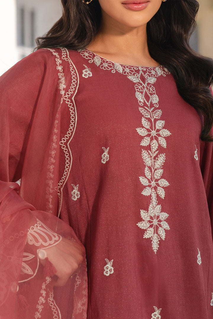 Cross Stitch - Rust Ember Net Suit For Women - Red - 2 Piece