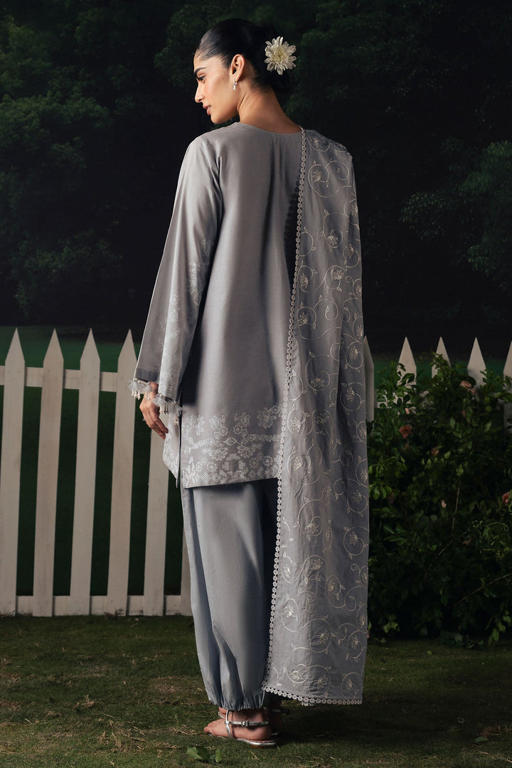 Cross Stitch SELENE GLOW Unstitched Grey 3 Piece