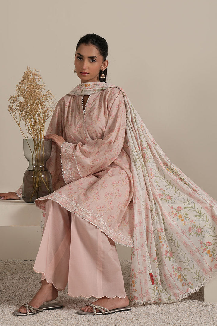 Cross Stitch - SERENE TALE - Lawn - 3 Piece - Unstitched